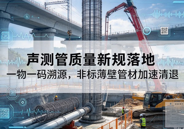 黑龙江声测管质量新规落地，一物一码溯源，非标薄壁管材加速清退